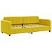 Divano Letto Con Materasso Giallo 80x200 Cm In Velluto - Foto miniatura 8