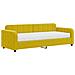 Divano Letto Con Materasso Giallo 80x200 Cm In Velluto - Foto miniatura 1