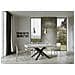 Tavolo Allungabile 90x180/284 Cm Volantis Telaio Antracite - Bianco Frassino - Foto miniatura 5