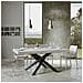 Tavolo Allungabile 90x180/284 Cm Volantis Telaio Antracite - Bianco Frassino - Foto miniatura 6