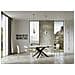 Tavolo Allungabile 90x180/284 Cm Volantis Telaio Antracite - Bianco Frassino - Foto miniatura 3