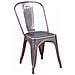 Sedia Industriale In Acciaio Metallizzato - Bistro - Foto miniatura 1