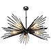 Lampada Da Soffitto A 5 Luci Salem Mdl3806 Metallo Nero - Foto miniatura 2