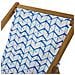 Set Di 2 Sedie Sdraio Legno D'acacia Motivo Bianco E Blu Anzio - Foto miniatura 4