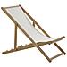 Set Di 2 Sedie Sdraio Legno D'acacia Motivo Bianco E Blu Anzio - Foto miniatura 5