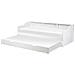 Letto Estraibile Legno Di Pino Edern 90 X 200 Cm Bianco - Foto miniatura 2