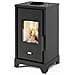 Stufa A Legna Lela Nero - Foto miniatura 1