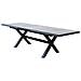 Tavolo Estensibile 200/260 Cm Da Esterno Giardino Con Struttura In Alluminio E Piano In Gres Effetto Legno Lagon - Foto miniatura 1