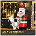 Babbo Natale Gonfiabile con Capretta e Luci LED Integrate per Esterno 135x85x180cm - Foto miniatura 4