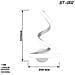 Applique Lampada Interno Moderna Parete Muro Spirale 13w Luce Naturale St-002 - Foto miniatura 2