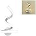 Applique Lampada Interno Moderna Parete Muro Spirale 13w Luce Naturale St-002 - Foto miniatura 1