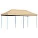 Tenda Da Festa Pieghevole Pop-up Beige 580x292x315 Cm - Foto miniatura 2