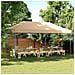 Tenda Da Festa Pieghevole Pop-up Beige 580x292x315 Cm - Foto miniatura 1