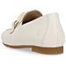 White Casual Closed Loafers Mocassino Pelle Scarpe Donna Bianco Eu 37, D0k00-80 - Foto miniatura 3