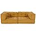 Pouf Modulare Giallo 140x70x36 in Tessuto - Foto miniatura 2