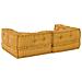 Pouf Modulare Giallo 140x70x36 in Tessuto - Foto miniatura 3