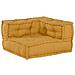 Pouf Modulare Giallo 140x70x36 in Tessuto - Foto miniatura 6