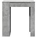 Tavolo Bar con Rastrelliera Grigio 95x47x103,5 cm Multistrato - Foto miniatura 4