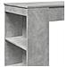 Tavolo Bar con Rastrelliera Grigio 95x47x103,5 cm Multistrato - Foto miniatura 7