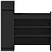 Lusso Casadino -  Scarpiera Nera 100,5x28x100 Cm In Legno Multistrato - Foto miniatura 5