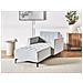 Chaise Longue Aberdeen Velluto Grigio Chiaro - Foto miniatura 1