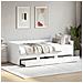 Divano Letto con Cassetti senza Materasso Bianco 75x190 cm - Foto miniatura 2