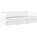 Divano Letto con Cassetti senza Materasso Bianco 75x190 cm - Foto miniatura 3