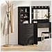 Highboard Nero Quercia 40x41x135 cm Legno ingegnerizzato - Foto miniatura 2