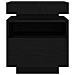 Comodino  con luci LED Rovere Nero 40x39x48,5 cm - Foto miniatura 7