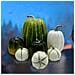 Zucca Artificiale Decorativa In Schiuma Autunno Halloween Decorazioni Tavolo 7pz - Foto miniatura 5