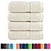 Asciugamani Premium SOLUND 4 pz Crema 30x30 cm 600 g/m² - Foto miniatura 2