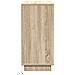 Credenza con LED rovere sonoma 71 x 34.5 x 75 cm - Foto miniatura 8