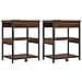 Mobiletti da Notte 2 pcs Rovere marrone 41 x 31 x 51 cm - Foto miniatura 1