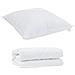 Piumone con Cuscino 2 pcs Bianco 135 x 200 cm Microfibra - Foto miniatura 1