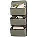 Organizzatore Da Appendere Grigio A 3 Ripiani In Tessuto Non Tessuto - Foto miniatura 1