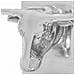 Fermalibri 2 pcs Argento 21.5 x 15.5 x 20 cm Alluminio - Foto miniatura 5