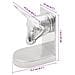 Fermalibri 2 pcs Argento 21.5 x 15.5 x 20 cm Alluminio - Foto miniatura 8