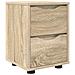 Comodino Rovere Sonoma 30,5 x 30 x 43 cm Legno multistrato - Foto miniatura 1
