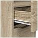 Comodino Rovere Sonoma 30,5 x 30 x 43 cm Legno multistrato - Foto miniatura 9