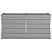 Fioriera Grigio chiaro 160 x 80 x 75 cm Acciaio - Foto miniatura 4