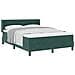 Letto a molle con materasso Verde Scuro 190 x 140 cm Poliestere - Foto miniatura 1