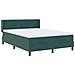 Letto a molle con materasso Verde Scuro 190 x 140 cm Poliestere - Foto miniatura 6