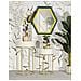 Set 2 Tavolini Alti Wedding Rotondi In Crema E Oro Ø50x90 E Ø40x70 Cm - Foto miniatura 7