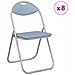 Sedia pieghevole 8 pcs Grigio 48 x 43,5 x 81 cm Pelle Sintetica - Foto miniatura 3