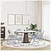 Sedia pieghevole 8 pcs Grigio 48 x 43,5 x 81 cm Pelle Sintetica - Foto miniatura 4