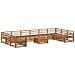 Set divani 11 pcs Naturale Legno di Acacia Massello - Foto miniatura 1