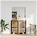 Cancello per cani con supporti 2 pcs Legno antico 80 x 100 cm - Foto miniatura 3