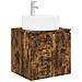 Mobile Lavabo da Parete Rovere Fumo 49,5 x 44,5 x 65 cm - Foto miniatura 1
