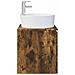 Mobile Lavabo da Parete Rovere Fumo 49,5 x 44,5 x 65 cm - Foto miniatura 3