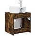 Mobile Lavabo da Parete Rovere Fumo 49,5 x 44,5 x 65 cm - Foto miniatura 4